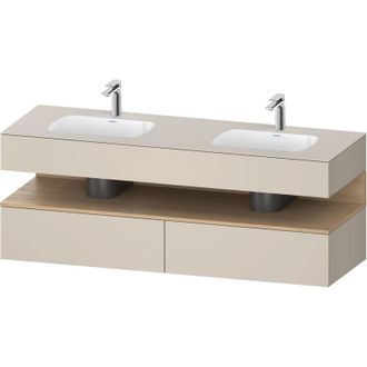 Duravit Qatego Lavabo Encastrado Con Base De Lavabo Consola, - Duravit