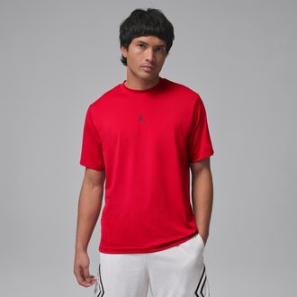 Nike Jordan Mens Jordan Sport Essentials Dri-FIT Short-Sleeve Top in Red | IF0882-687
