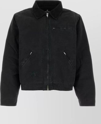 Represent cotton padded single breasted jacket