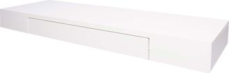 Hhg Nunca Usado] Estante De Pared Hhg 922, Estante De Pared Estante Colgante Estante, Caj&oacute;n Madera Maciza 8x80x25cm, Blanco