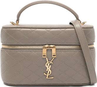 Saint Laurent Gewatteerde clutch - Grijs