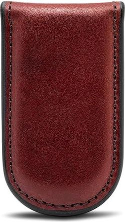 Bosca Old Leather Collection - Magnetic Money Clip Mens Wallet Dark Brown Leather