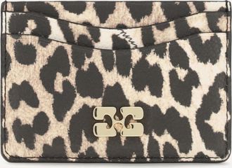 Ganni Bou animal print Card Holder Female UNI