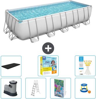 Bestway Piscina Bestway Power Steel Rectangular - 640x274x132 Cm - 8-piezas S529