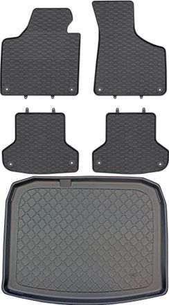 OEM Juego De Alfombrillas De Goma Para Coche Y Alfombrilla Para Maletero Para Audi A3 8p Sportback (09.2004-01.2013)