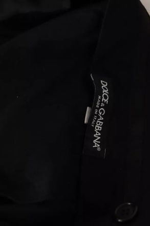 Dolce & Gabbana Mens Black Dress Formal Skinny Pants Wool