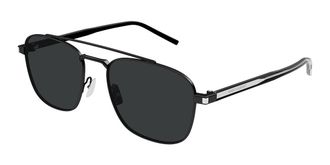 Saint Laurent SL 665 Asian Fit 001 Mens Sunglasses Black Size 56 - Free RX Lenses - Free RX Lenses