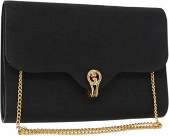 Gucci Pre-owned Nylon Clutch - Dames - Vintage Clutch - Zwart - ONE Size - Nylon - Vintage