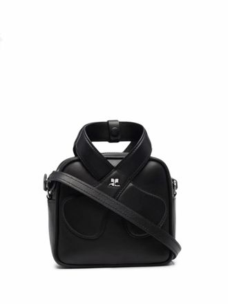 Courr&egrave;ges Loop tote bag - women - Calf Leather - One Size - Black