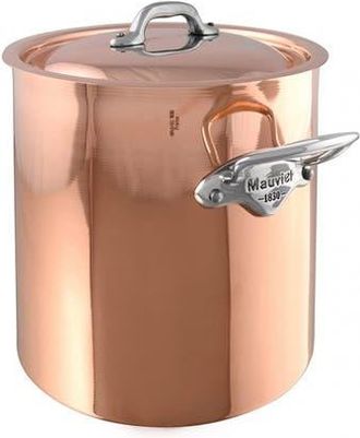 Bloomingdale's MHeritage M150s 10 qt. Stock Pot W/Lid Cast Stainless Handle in Copper at Nordstrom