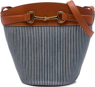 Celine Pre-owned Celine Striped Canvas Crecy Bucket Bag Ladies S0N8DJ0X1RO4PB6Q