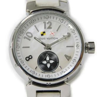 Louis Vuitton Pre-owned Watches, female, White, Size: ONE SIZE Pre-owned Stainless Steel Watch