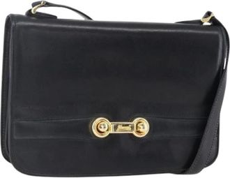 Fendi Pre-owned Shoulder Bags, female, Black, Size: ONE SIZE Pre-owned Vintage Leather Shoulder Bag