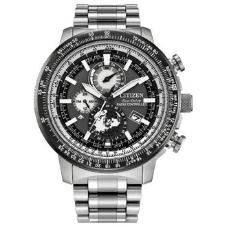 Citizen Promaster Geo Trekker Heren Zilveren Horloge BY3006-53H