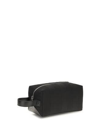 Fendi Striped Beauty Case - Black