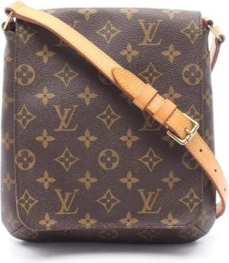 Louis Vuitton Pre-owned Cross Body Bag - Dames - Vintage Schoudertas - Bruin - ONE Size - Leer - Vintage