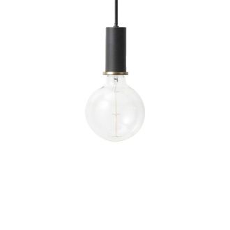 Ferm Living Socket Pendelleuchte Low, schwarz