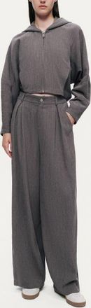 Nocturne High-Rise Tailored Pants in Anthracite at Nordstrom, Size X-Large Eu