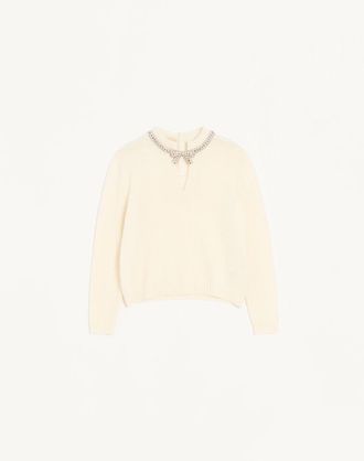 Valentino Embroidered Wool Jumper Wo