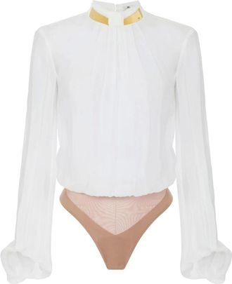 Elisabetta Franchi Mujer, Camisetas, Blanco, Talla: S