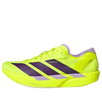 adidas Adizero Takumi Sen 11 Shoes Solar Yellow Aurora Plum Powder Plum JQ0781
