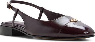 Aldo Maree Slingback Cap Toe Pump in Burgundy at Nordstrom, Size 8.5