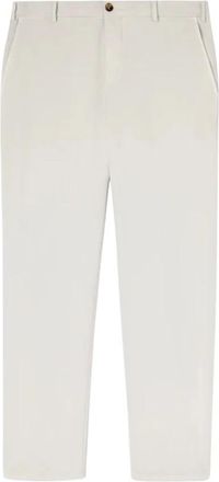 Agnona Pantalone Heavy Cotton Stretch - Heren - Chinos - Beige - XL - Katoen - Broeken