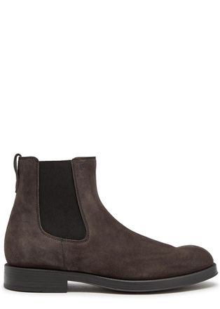 Tod's Suede Chelsea Boots - Brown - 44 (IT44 / UK10)