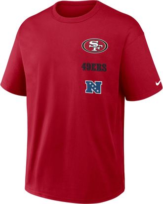 Nike San Francisco 49ers Max90 Nike Mens NFL T-Shirt in Red | 04T66DL9B-WX5