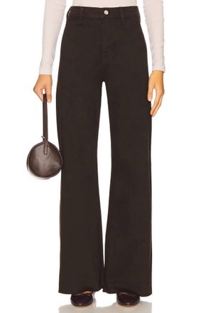 Pistola Denim Penny High Rise Wide Leg Crop Jeans In Mocha