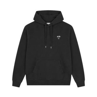 Arte Heart Logo Hoodie - Heren - Sweatshirts & Hoodies - Zwart - Maat: 2XL Katoen