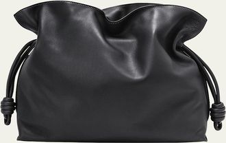 Loewe Flamenco Large Clutch Bag in Napa Leather with Blind Embossed Anagram