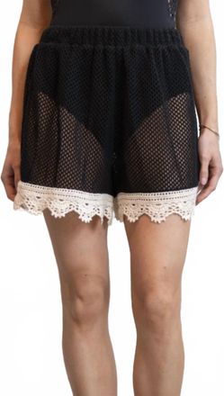 Sea New York Kendall Crochet Short In Black