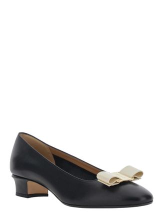 Ferragamo Black Slip-on Pumps