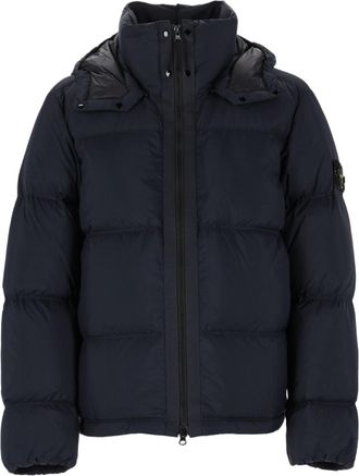 Stone Island Quilted Detachable Hood Polyamide Down Jacket