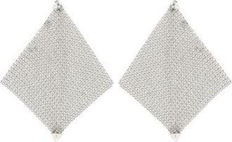 Paco Rabanne Pixel Chainmail Earrings - Silver