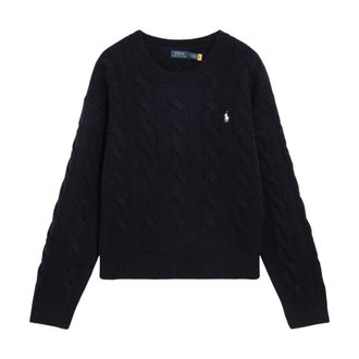 Polo Ralph Lauren Jersey de lana y cachemira con cuello redondo - Knitwear - Mujer - Azul - M