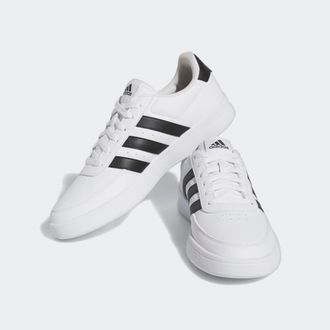 adidas Sneaker ADIDAS SPORTSWEAR BREAKNET 2.0, Herren, Gr. 42,5, schwarz-weiss (cloud wei&szlig;, core schwarz, cloud wei&szlig;), Synthetik, Schuhe Sneaker