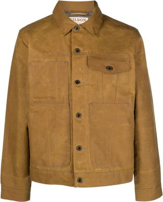 Filson long-sleeve buttoned shirt jacket - men - Cotton/Cotton/Polyester - M - Brown