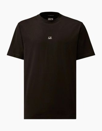 C.P. Company Mens C.P. Company Mercerized Jersey 70/2 Gasto T-shirt - Black - Size: 38