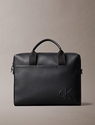 Calvin Klein Tas voor woon-werkverkeer met monogram in reli&euml;f