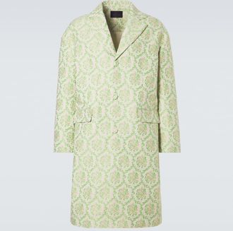 Simone Rocha Abrigo de jacquard en mezcla de algod&oacute;n floral