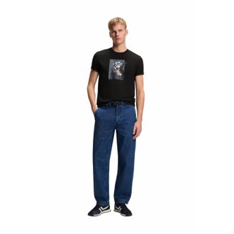 HUGO BOSS Unisex volwassen Doberman T-Shirt (Zwart)