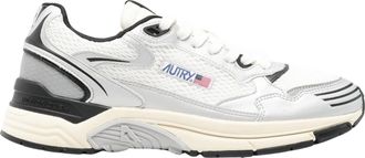 Autry Hyperway Low Leather Panelled Low-Top Sneakers