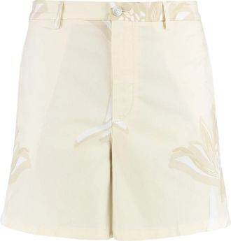 HUGO BOSS C-Karlos Shorts - Heren - Korte Broeken - Beige - M - Katoen - Korte Broeken