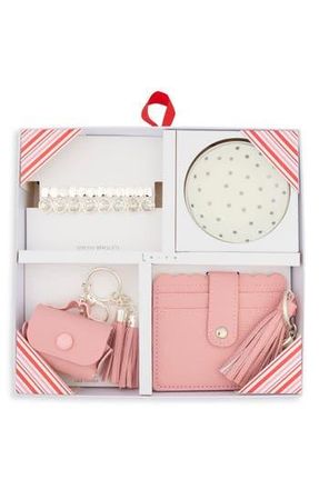 Leith Assorted 5-Piece Trinket Set in Clear- Pink- Silver at Nordstrom Rack