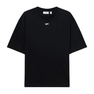 Off-white T-Shirts, male, Black, Size: L Rubbed Paint Arrows Skate T-shirt