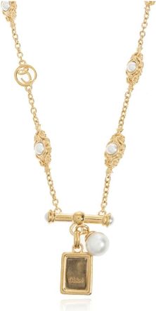 Chlo&eacute; Accessoires, Dames, Geel, ONE Size, Ketting met parels