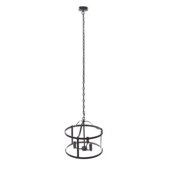 Lucande L&aacute;mpara Colgante eryk En Negro De Metal - Lucande