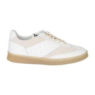 Maison Margiela Sneakers, female, White, Size: 10 US Leather Lace-up Sneakers